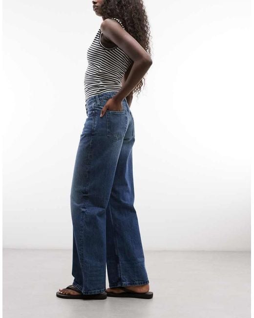 Weekday Blue Ample Low Waist baggy Fit Jeans