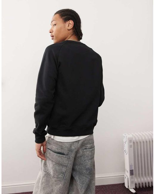 Adidas Originals Black Trefoil Essentials Sweatshirt for men
