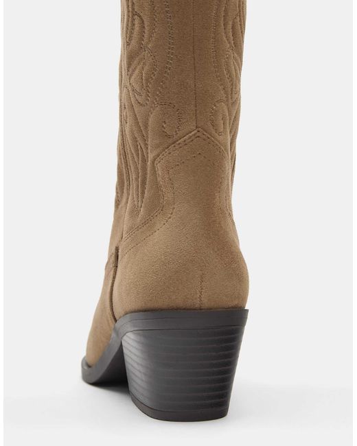 Bottes Pull&Bear en coloris Natural