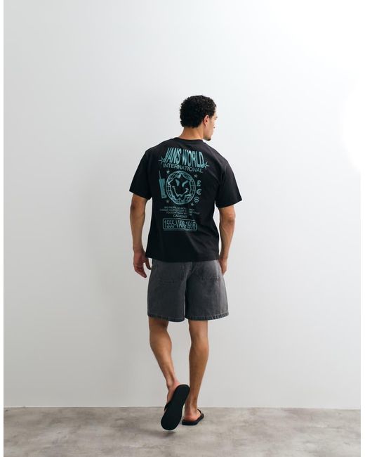 Vans Blue World Intl Backprint T-Shirt for men