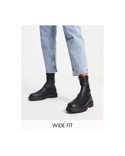 wide fit sock boots