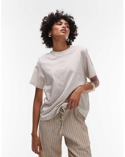& Other Stories Natural Relaxed Short Sleeve T-shirt