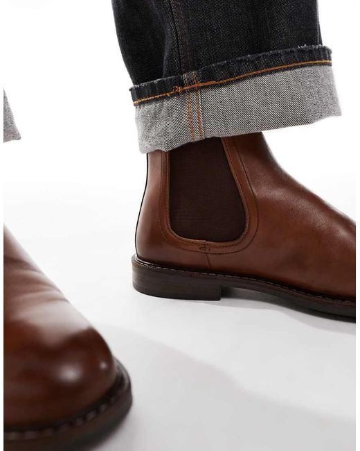 ASOS Blue Chelsea Boots for men