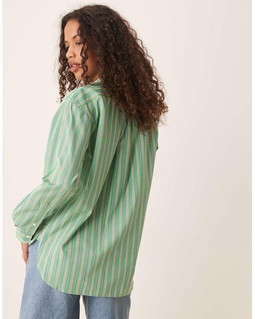 Chemise à rayures avec logo emblématique - /jaune Polo Ralph Lauren en coloris Green