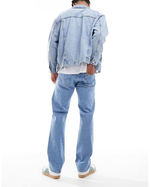 Vaqueros De Corte Recto Con 501 Original De -Azul Levi's de hombre de color Blue