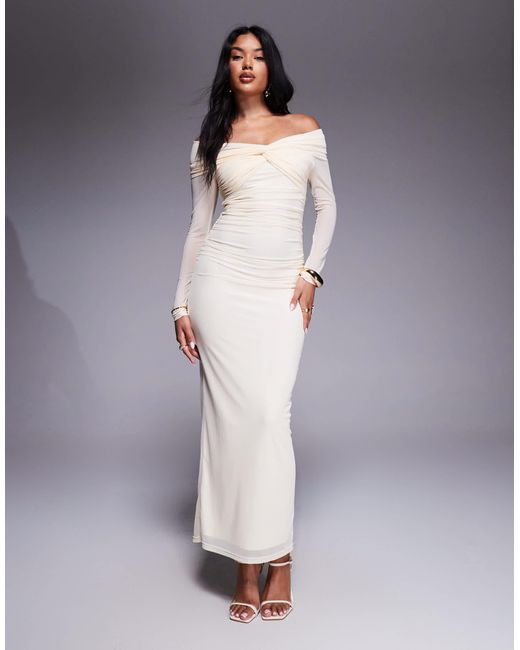 Aria Cove Blue – maxikleid aus netzstoff