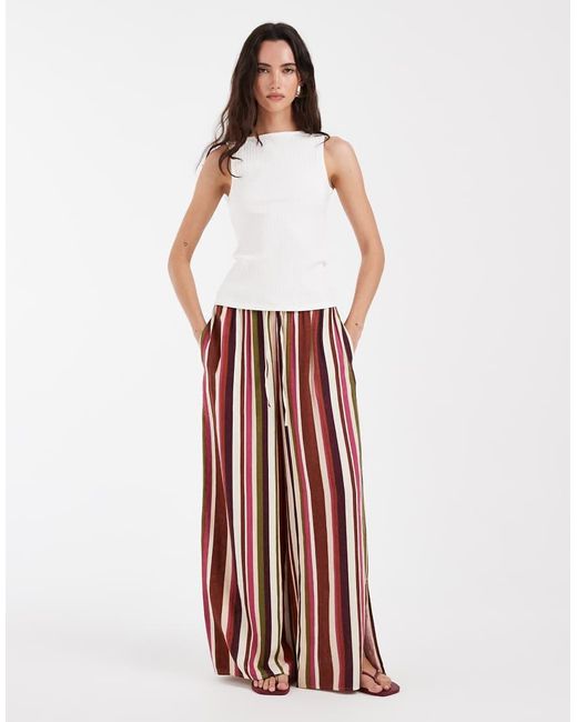 Vero Moda White Flat Rib Boat Neck Sleeveless Jersey Top