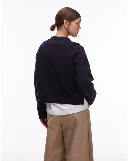 Sweat ras ARKET en coloris Blue