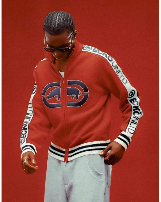 Bershka Red Unltd Ecko Jacket for men