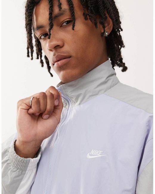 Nike White Club Woven Track Jacket for men