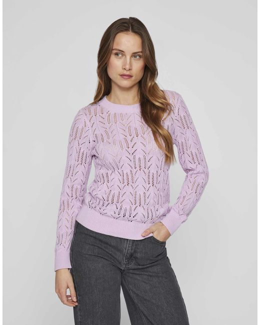 Vila Purple – strickpullover
