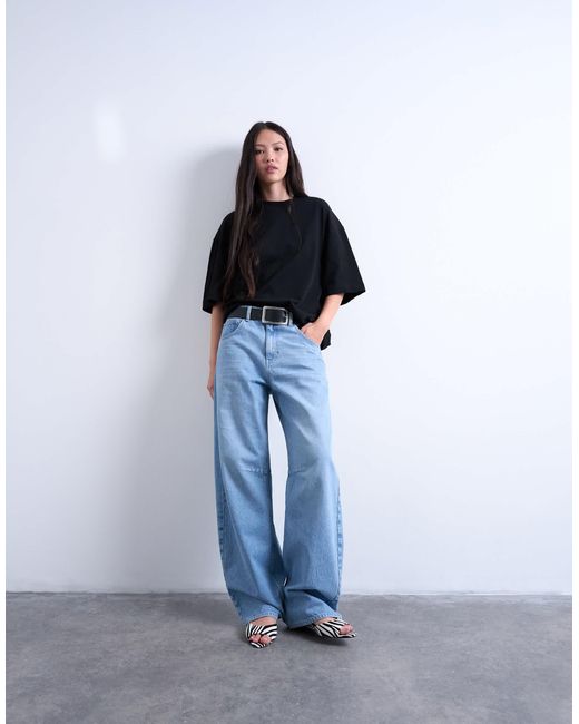 TOPSHOP Blue – oversize-t-shirt