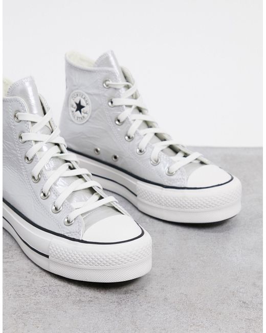 Converse Metallic Chuck Taylor All Star Hi Lift Sneakers