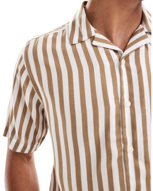 Only & Sons – hemd in Natural für Herren