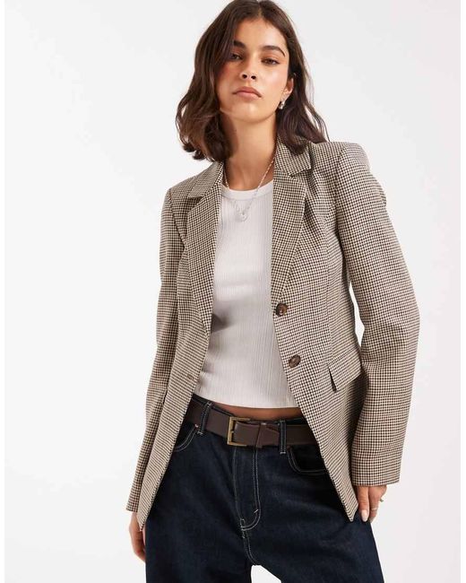 Miss Selfridge Getailleerde Blazer in het Gray