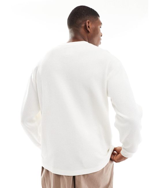Vans – mte navigate – langärmliges thermo-t-shirt in White für Herren