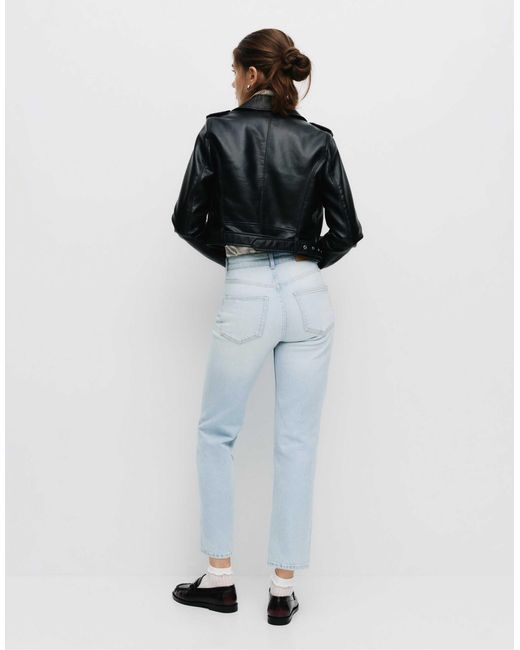 Pull&Bear Blue – straight jeans