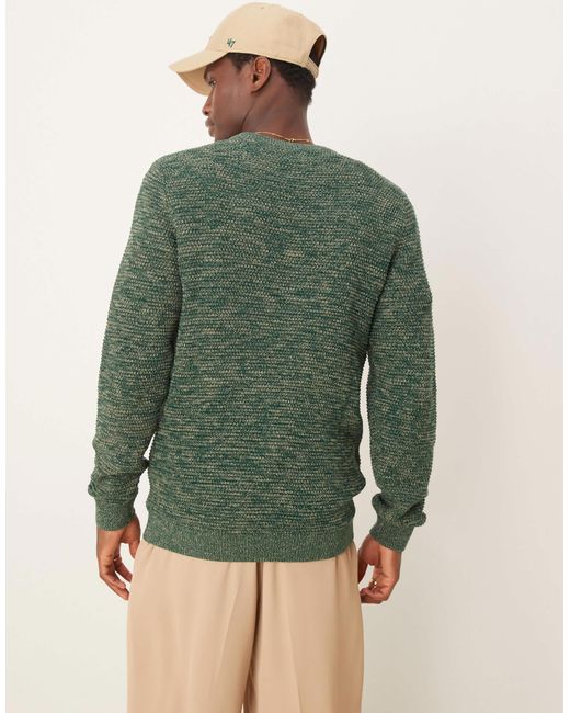 Pull texturé en maille - chiné SELECTED pour homme en coloris Green
