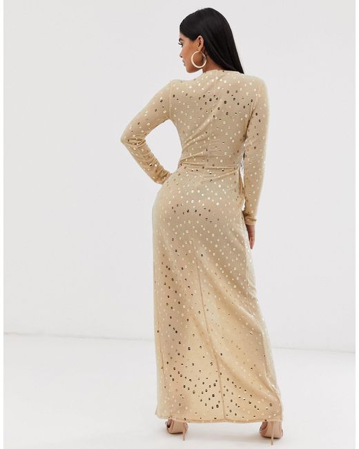 gold metallic sequin dress
