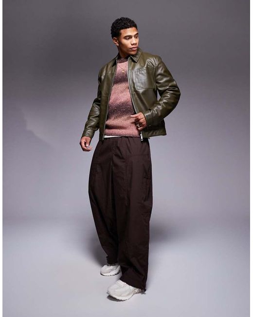 Maglione Rosa A Righe Sfumate di ASOS in Natural da Uomo