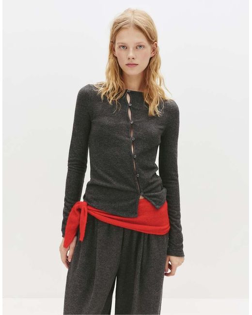 Pull&Bear Red Wide-Leg Sweatpants