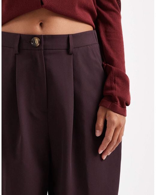 Miss Selfridge Purple Tailo Wide Leg Trouser