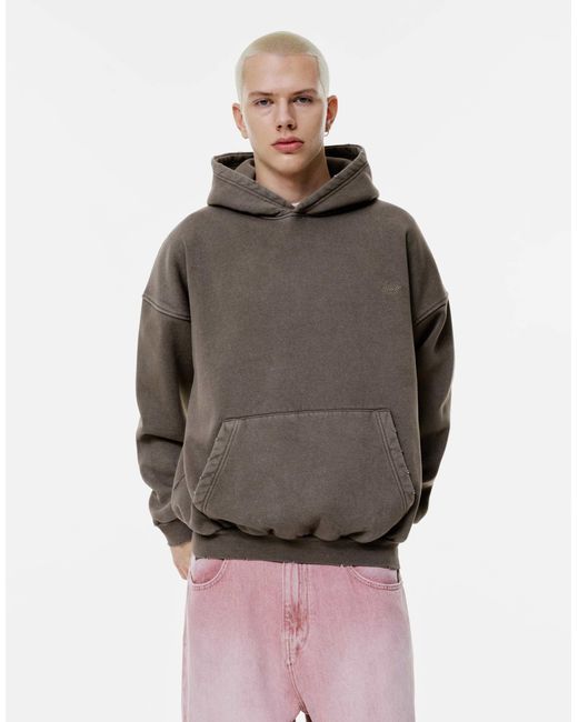 Pull&Bear – stwd – kapuzenpullover in Gray für Herren