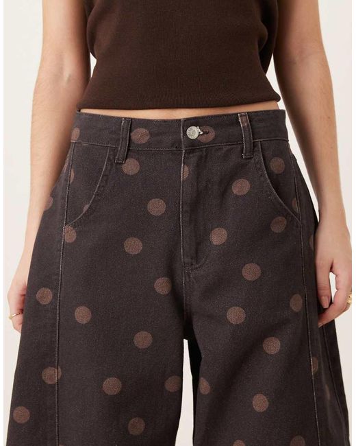 ASOS Brown Barrel Jeans