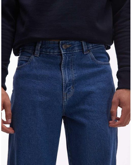 Dickies Blue baggy Straight Work Jeans for men