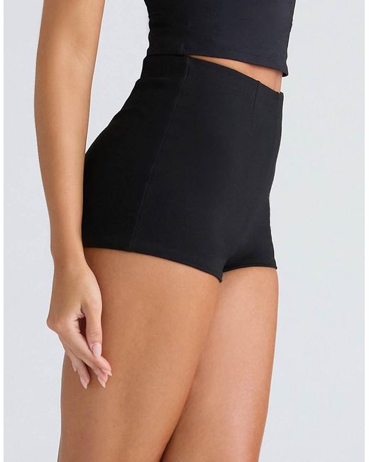 House Of Cb Black The Mini Shorts With Pockets