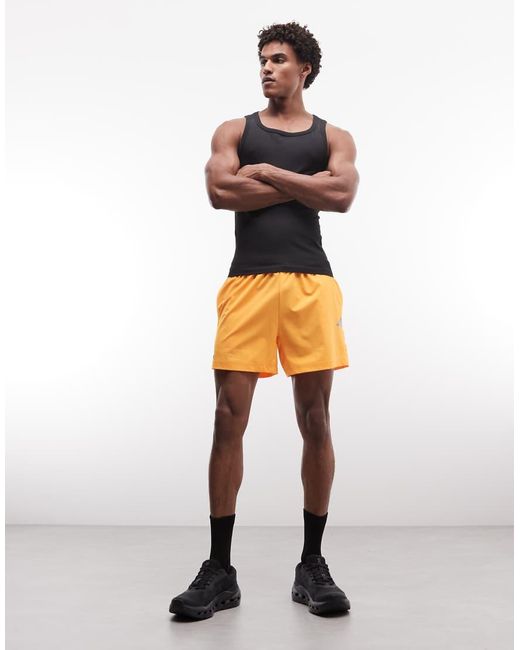 4505 Black Square Neck Slim Fit Seamless Rib Knit Training Tank Top for men