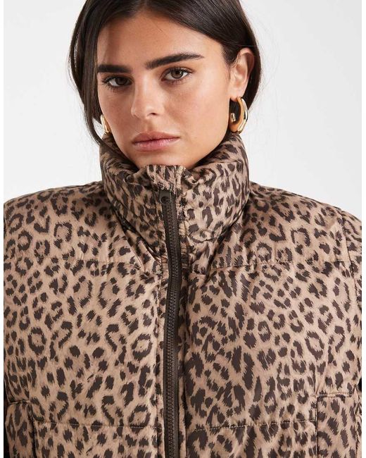 Vero Moda Brown Short Puffer Jacket