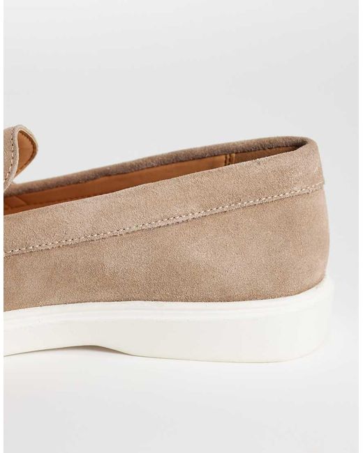 Schuh Natural Percy Tassel Boat Shoes for men