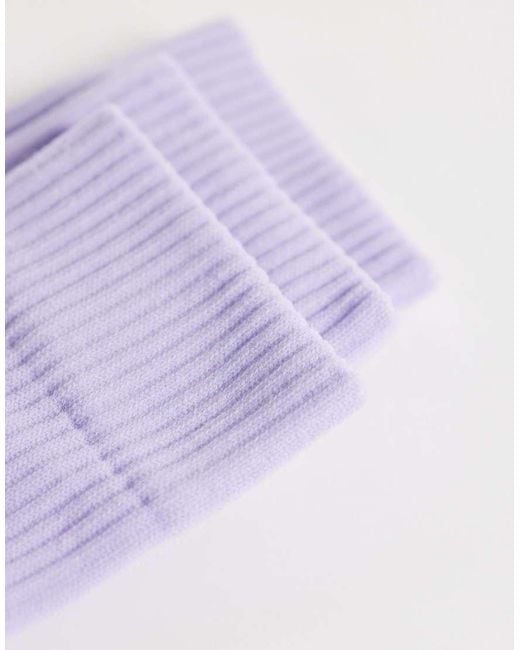 4505 Purple Icon Running Socks With Arch Support And Anti Bacterial Finish for men