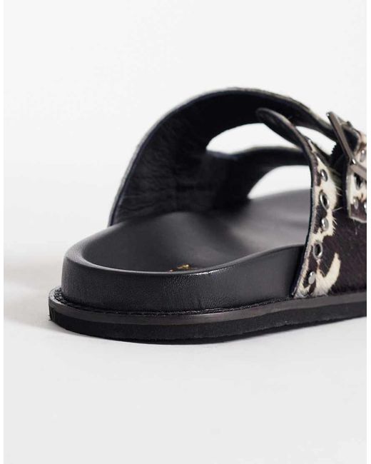 Walk London Black Dolly Sandal
