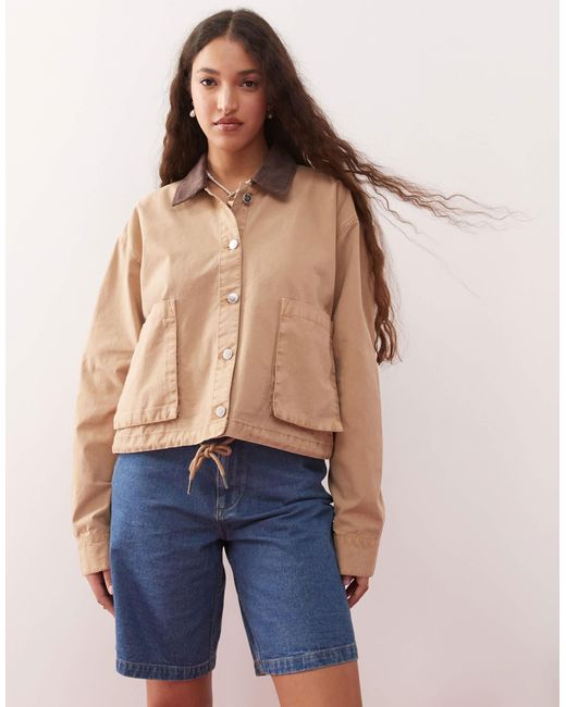 Miss Selfridge Blue Barn Jacket