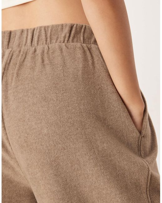 ASOS Natural – mix & match – lounge-jogginghose aus fleece
