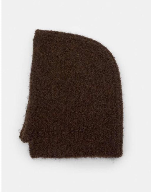 Pull&Bear Brown Knitted Balaclava