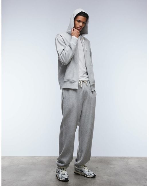 ARKET Gray Cotton Rich Co-Ord Structured Jogger for men