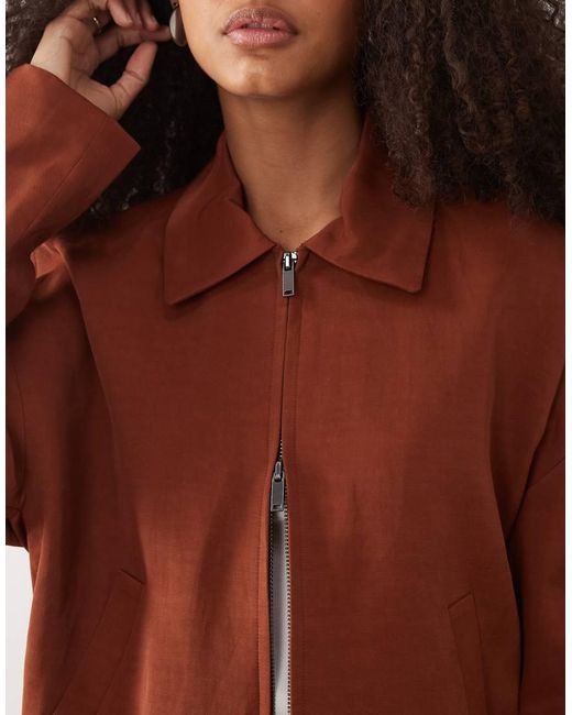 Mango Brown Vbbargen Linen Mix Jacket