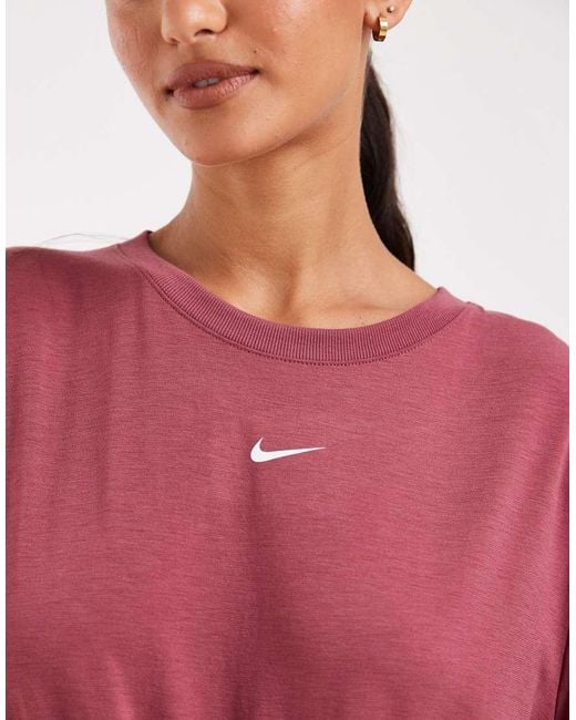 Nike Red One Dri-Fit Relaxed Short Sleeve Top
