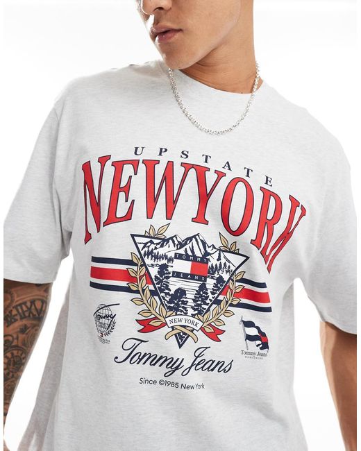 Tommy Hilfiger Oversized Vintage Explorer T shirt in White for Men Lyst UK