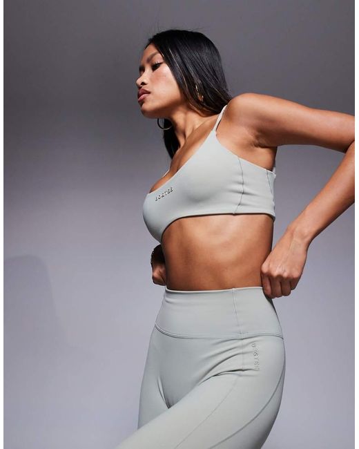 BO+TEE Gray Bo+tee Sports Bra