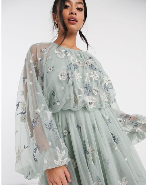 ASOS Synthetic Petite Floral Beaded 