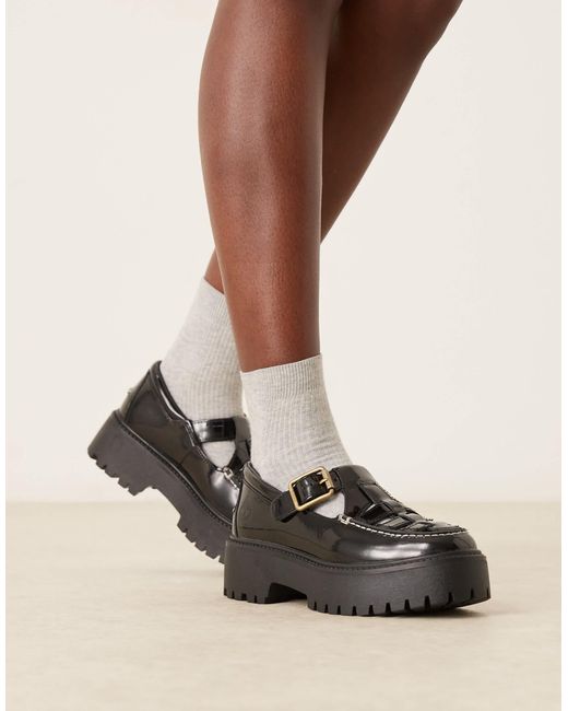 Stone street - chaussures babies en cuir verni à semelle plateforme Timberland en coloris Black