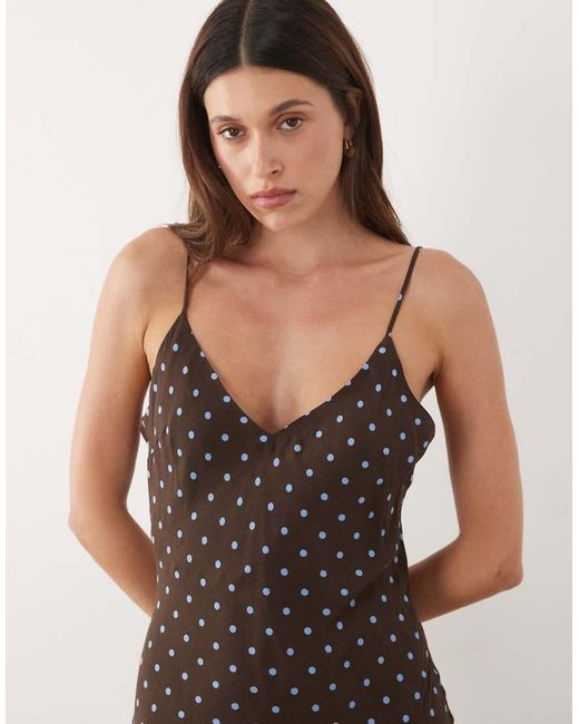 Mango Natural Cami Midi Dress