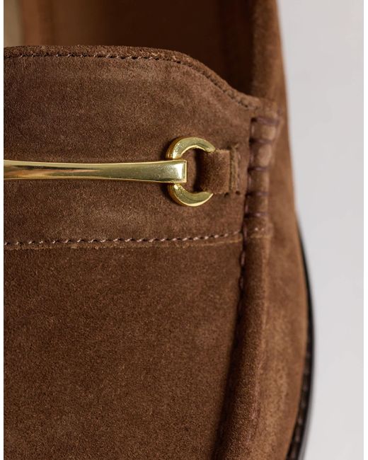 ASOS Brown Penny Snaffle Loafer for men