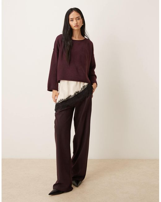 Jdy Purple – strick-pullover