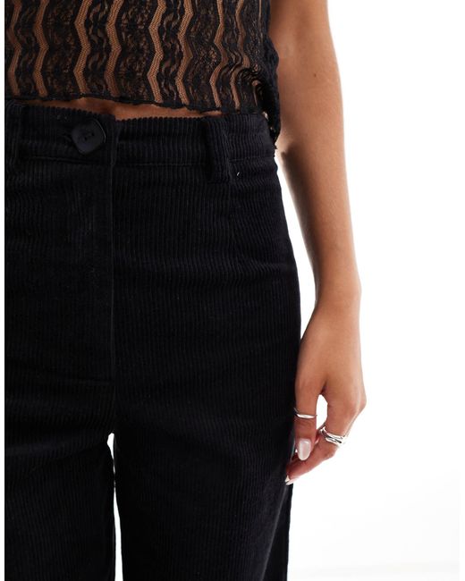 Vrg Grl White Arabella Wide Leg Cord Pants