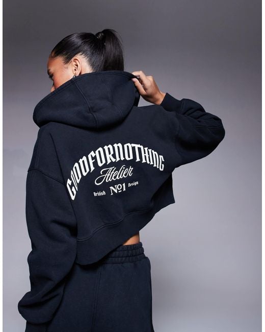 Good For Nothing Blue – kurze kapuzenjacke